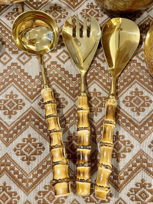 Gold Serving Ladle Set - image