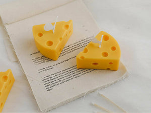 Fun Novelty 3D Cheese Candles - image