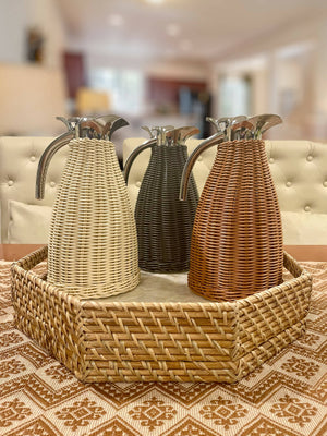 Insulated Rattan Pitcher - image
