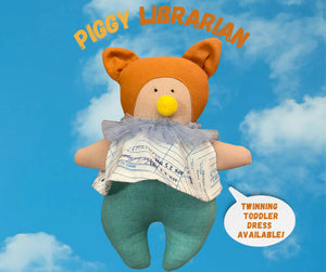 Piggy Librarian Chunky Doll - image