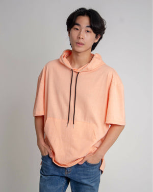 Oversized Hoodie Shirt | Salmon Peach - image