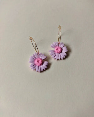 Light Purple Daisy Hoop - image