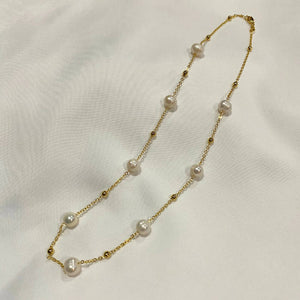 Julia Gold Freshwater Necklace - image