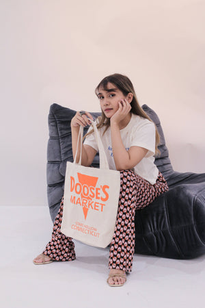 Gilmore Girls 'Doose's Market' Inspired Tote Bag w/ Zipper - image