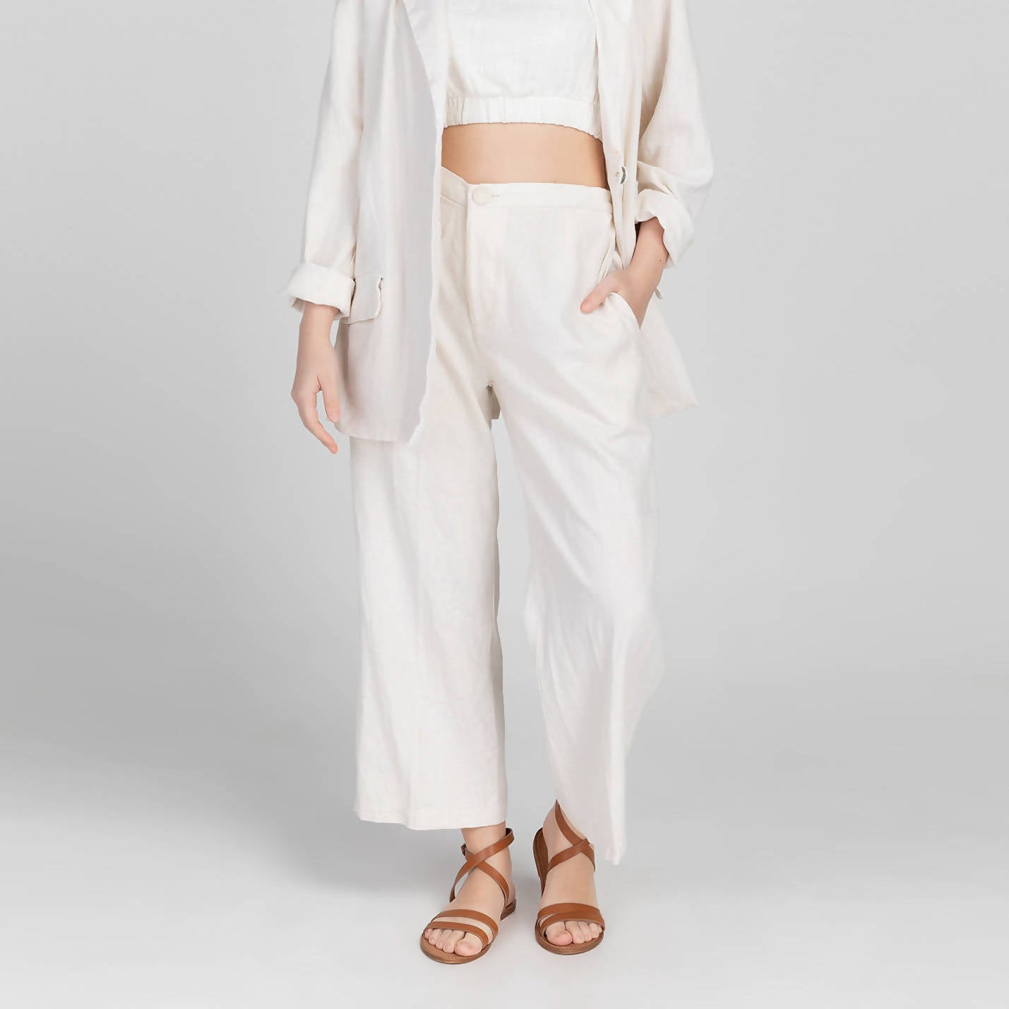 Classic Linen Pants (Off-White) – Frankie and Friends General Store