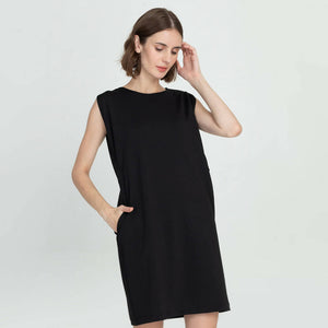 Cross Side Shift Dress - image