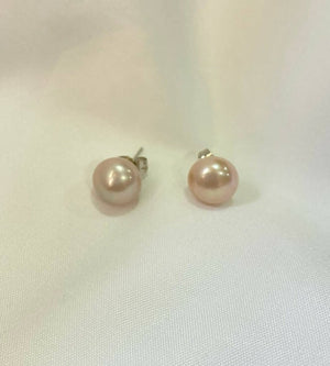 10 mm Freshwater Pearl Stud Earrings - image