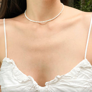 Mini Rice Pearl Necklace - image