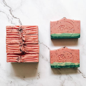 Summer Watermelon Goats Milk Soap - image