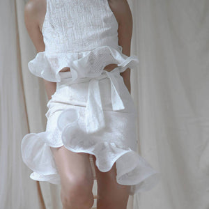 Crimped Ruffle Skirt - image