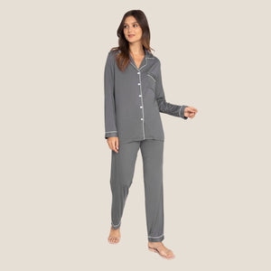 Long Sleeve Bamboo Pajamas - image
