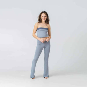 Reversible Boobtube Top in Dusty Blues in Bamboo - image