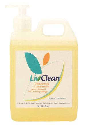 LivClean Dishwashing Concentrate with Calamansi and Cleaning Vinegar 1L - image