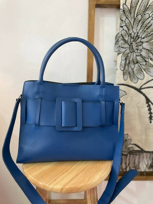Luxe Leather 2-way Bag Royal Blue - image