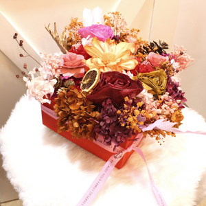 Festive Flourish: Crimson Flower Box - image