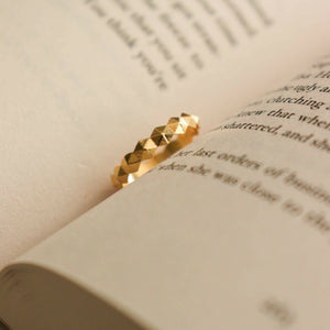 Solid Gold Diamond Ring - image